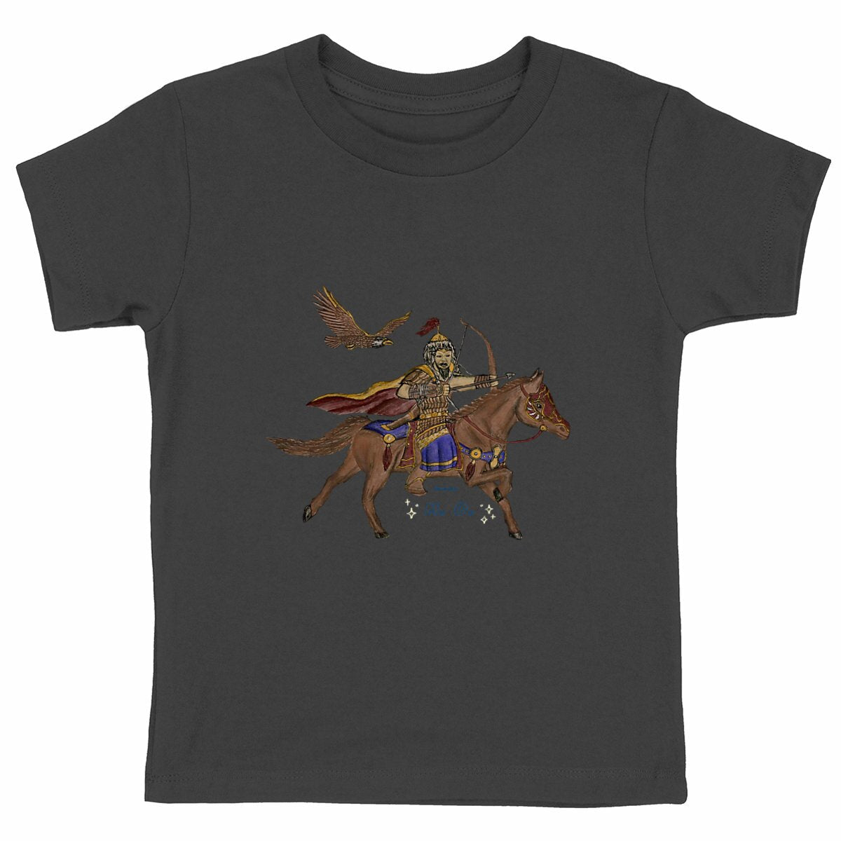 Artistic Chinggis Khaan Kid's T-shirt