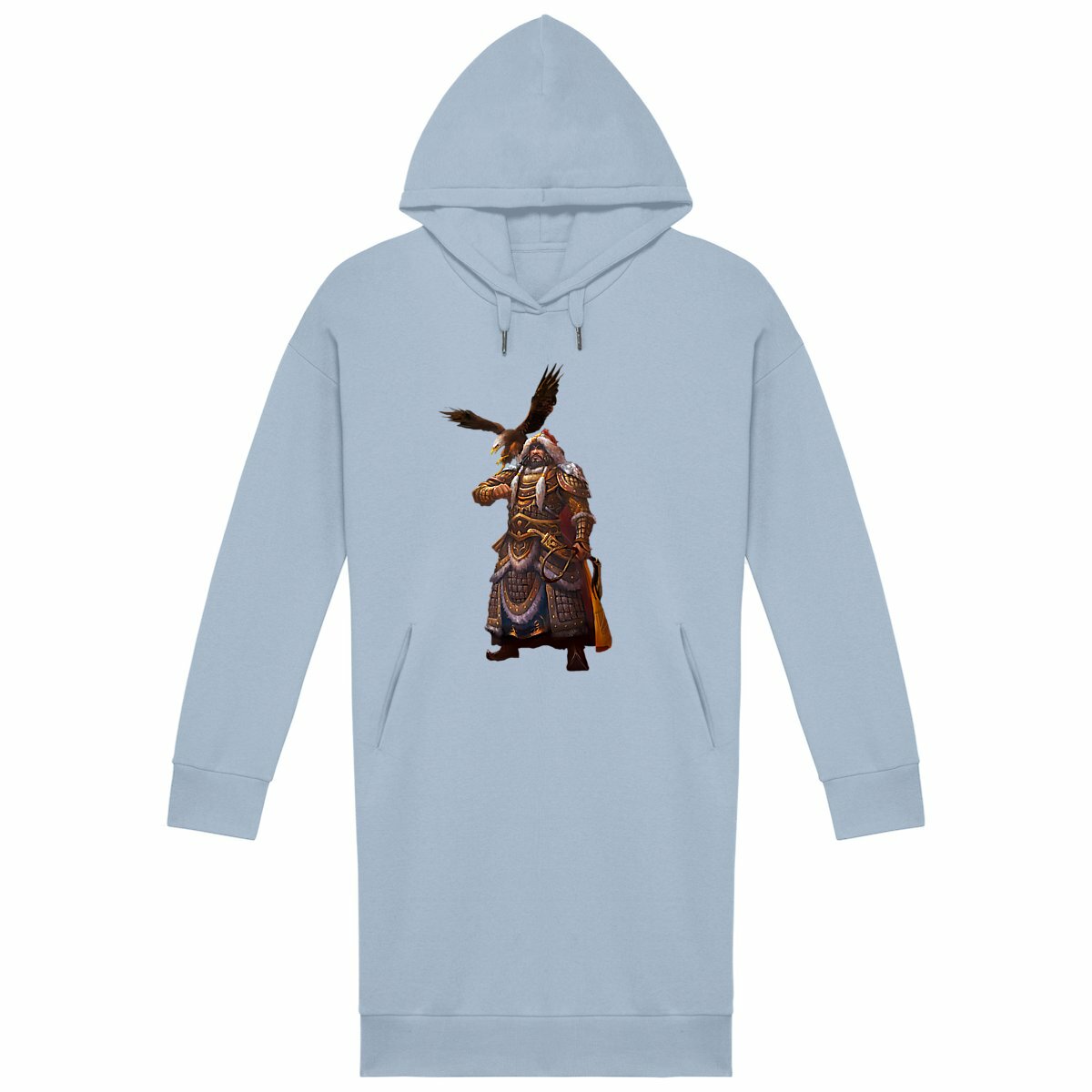 Gaming Addicts With Genghis Extra Long Hoodie