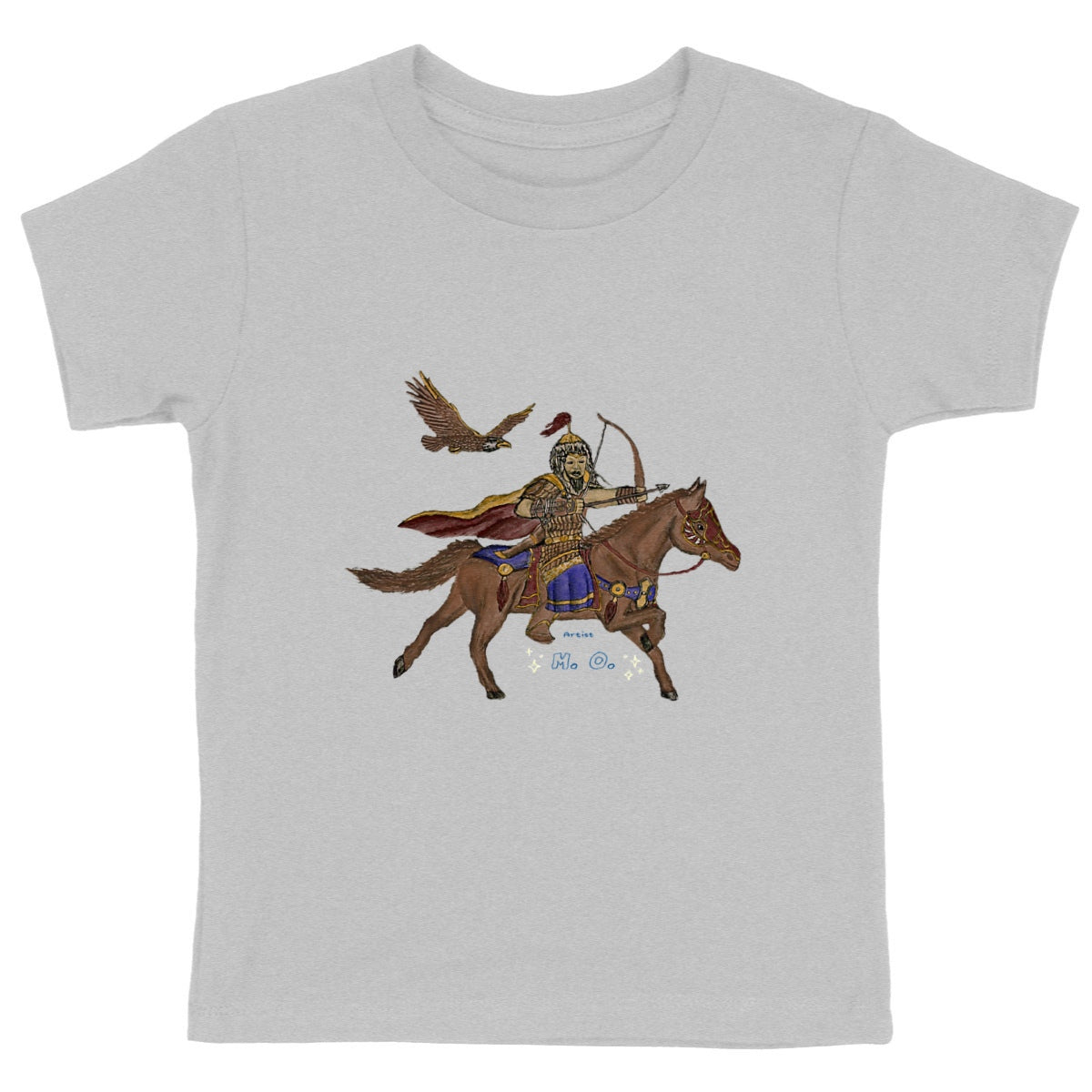 Artistic Chinggis Khaan Kid's T-shirt