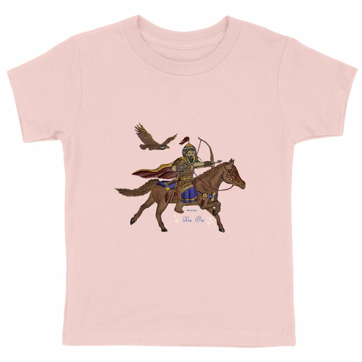 Artistic Chinggis Khaan Kid's T-shirt