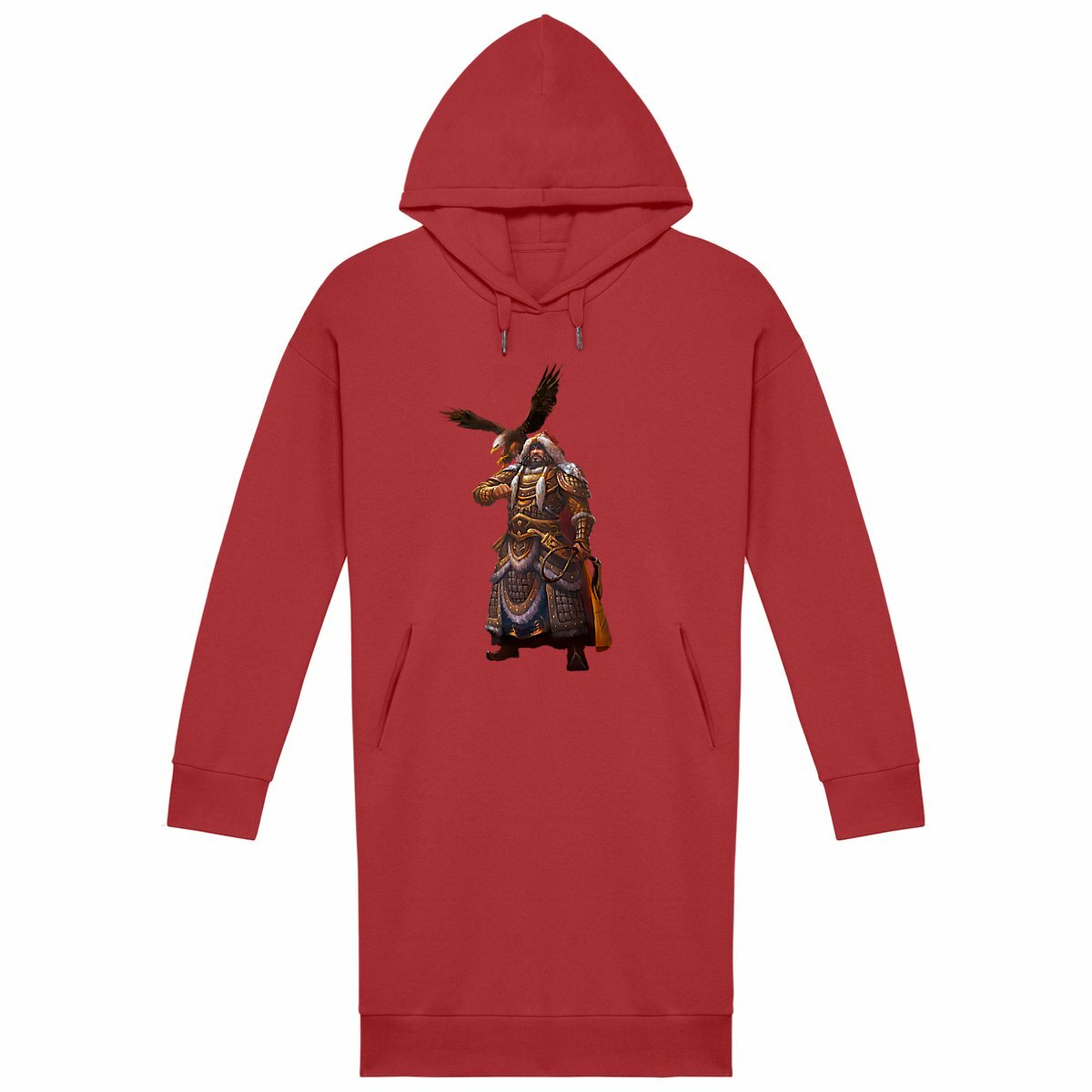 Gaming Addicts With Genghis Extra Long Hoodie