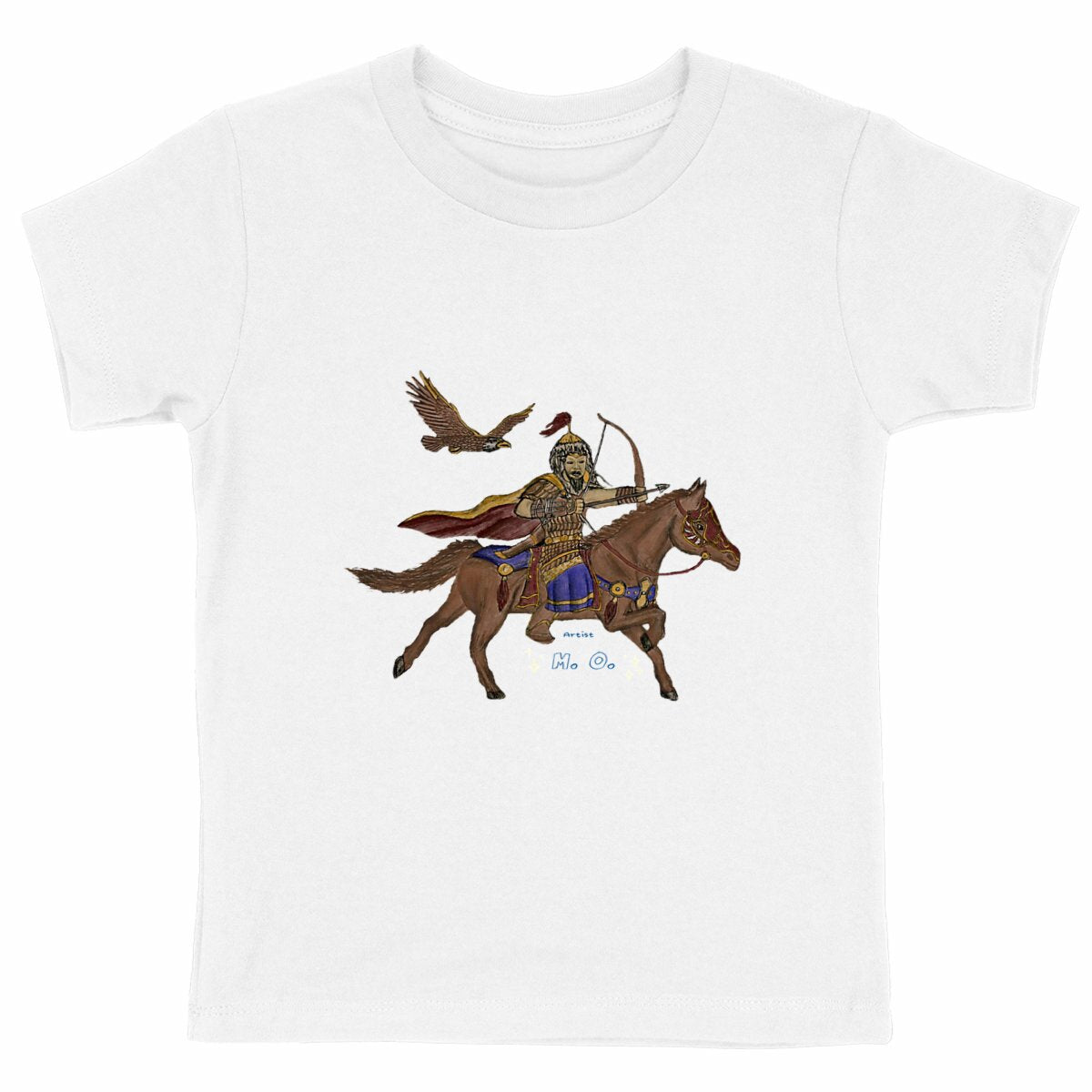 Artistic Chinggis Khaan Kid's T-shirt