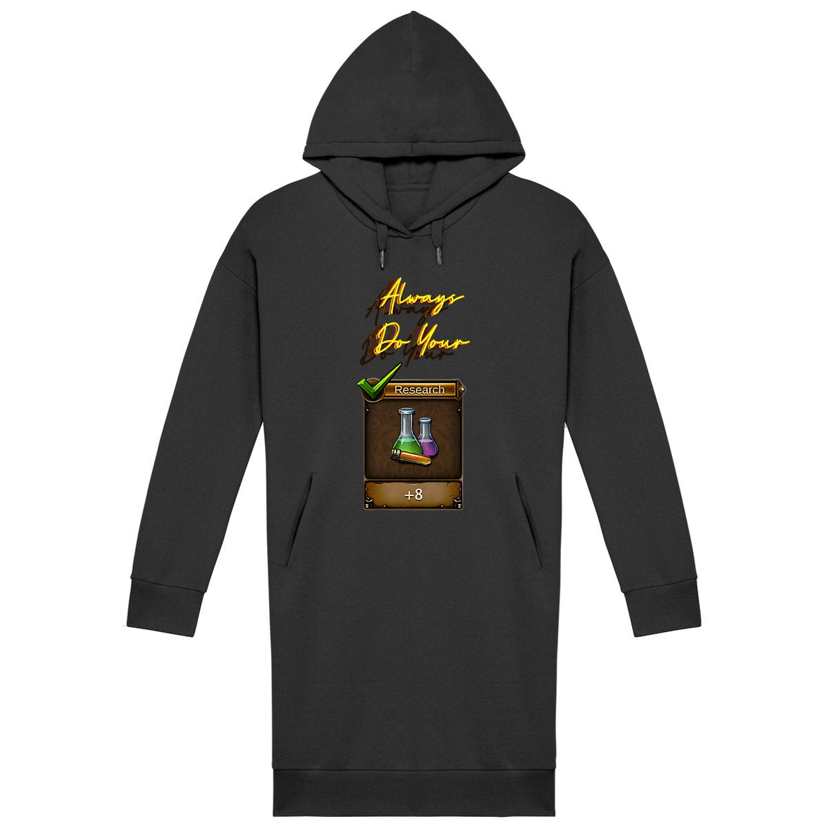 Always Research Extra Long Hoodie